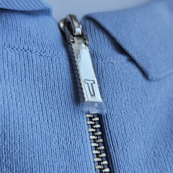 Ted Baker Baby Blue Scallop Trim Knit Skater Dress - Picture 13 of 15